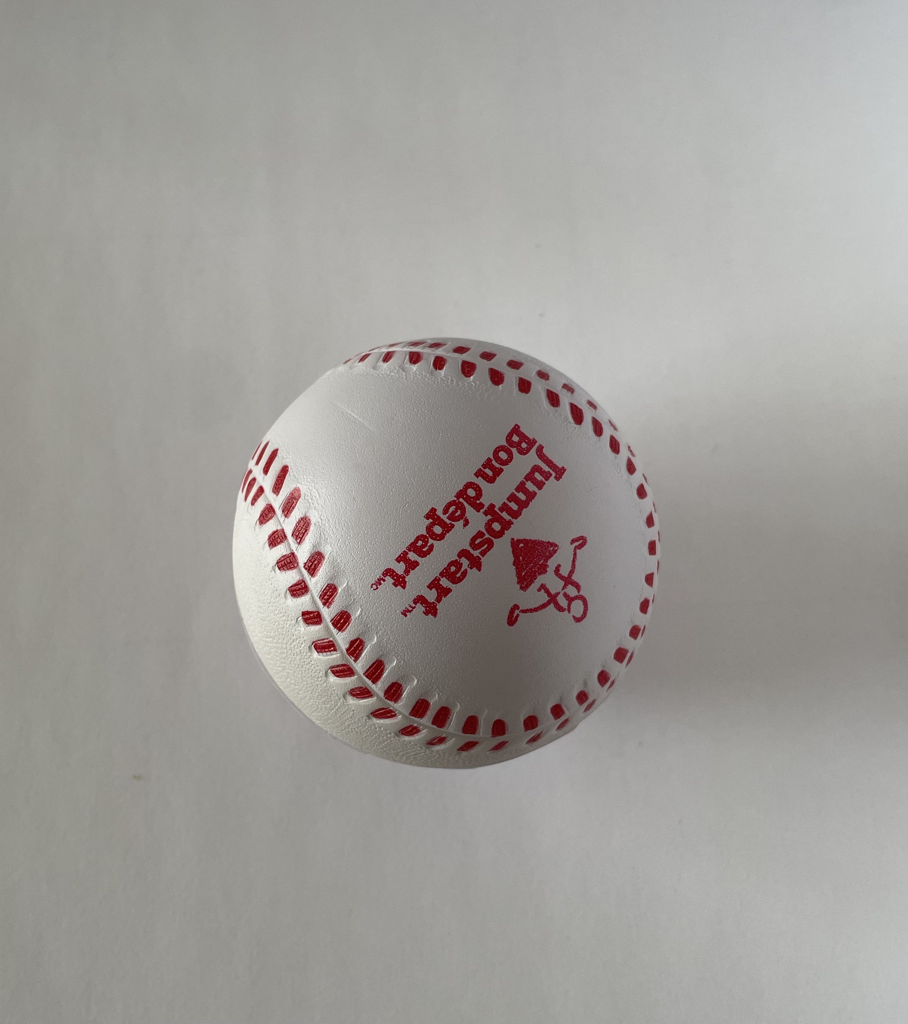 The top view of the baseball.