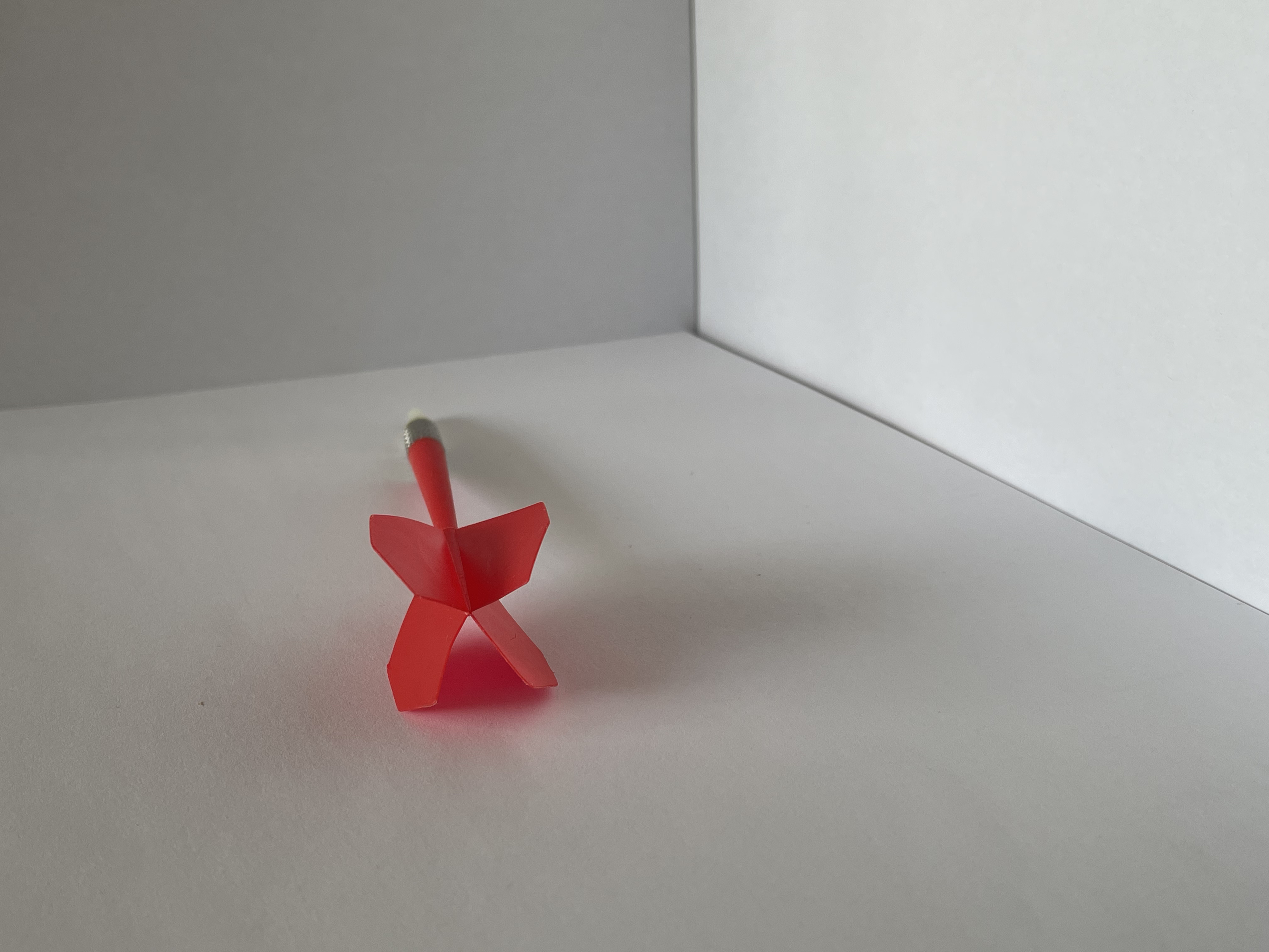 The top view of a dart.