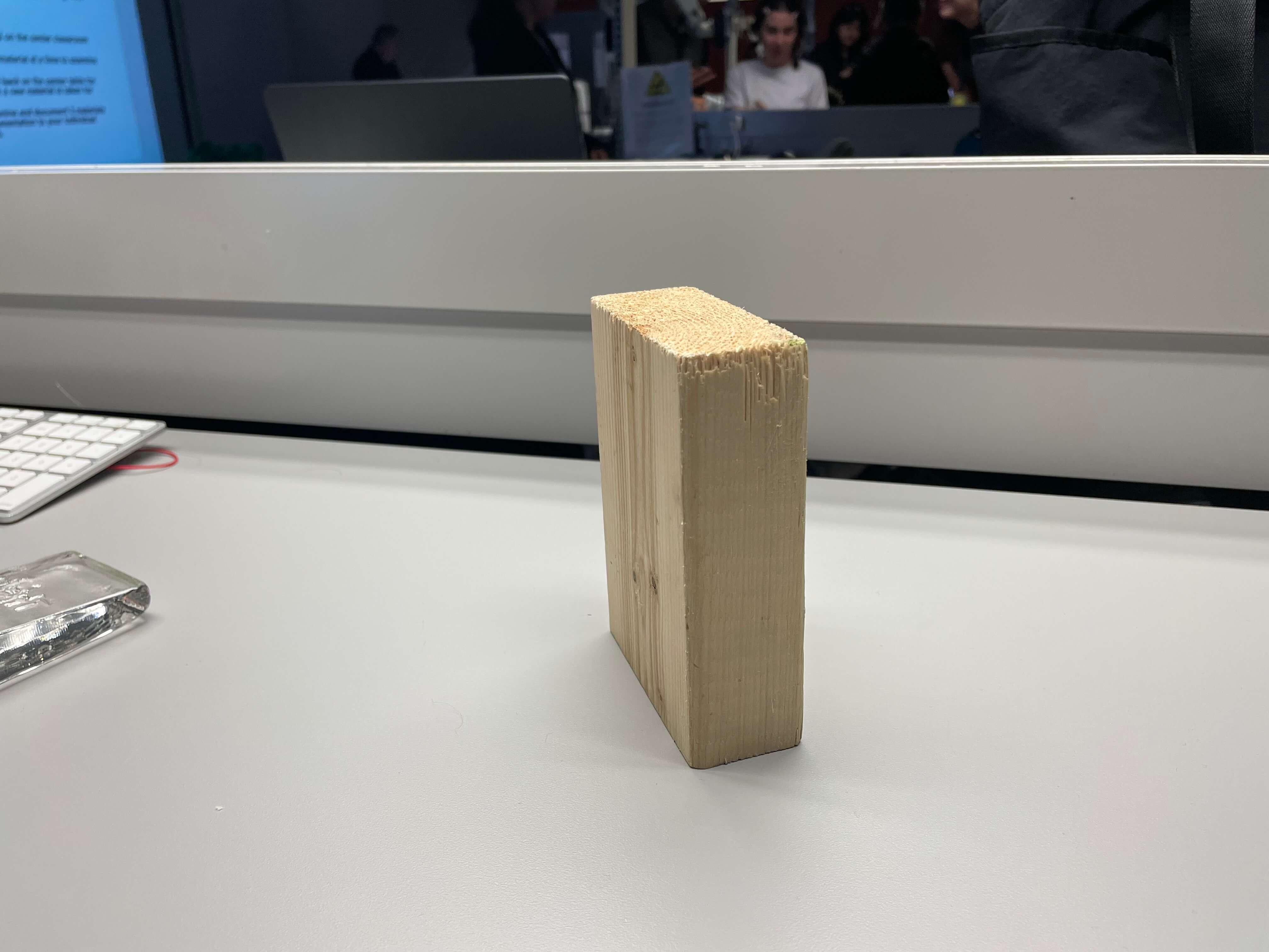 <ul> <li>Material state: refined</li>
<li>Material plasticity: rigid</li>
<li>Material use: furniture, decorations, tools</li>
<li>Smooth sides, rough ends</li>
<li>Many shades of woody brown</li> </ul>