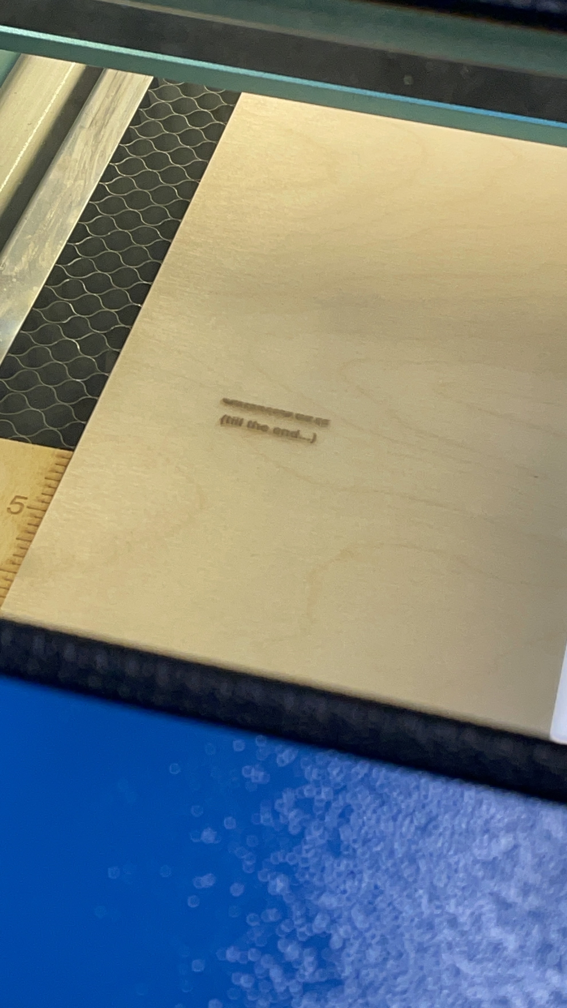 The next piece was the wording for the left design.