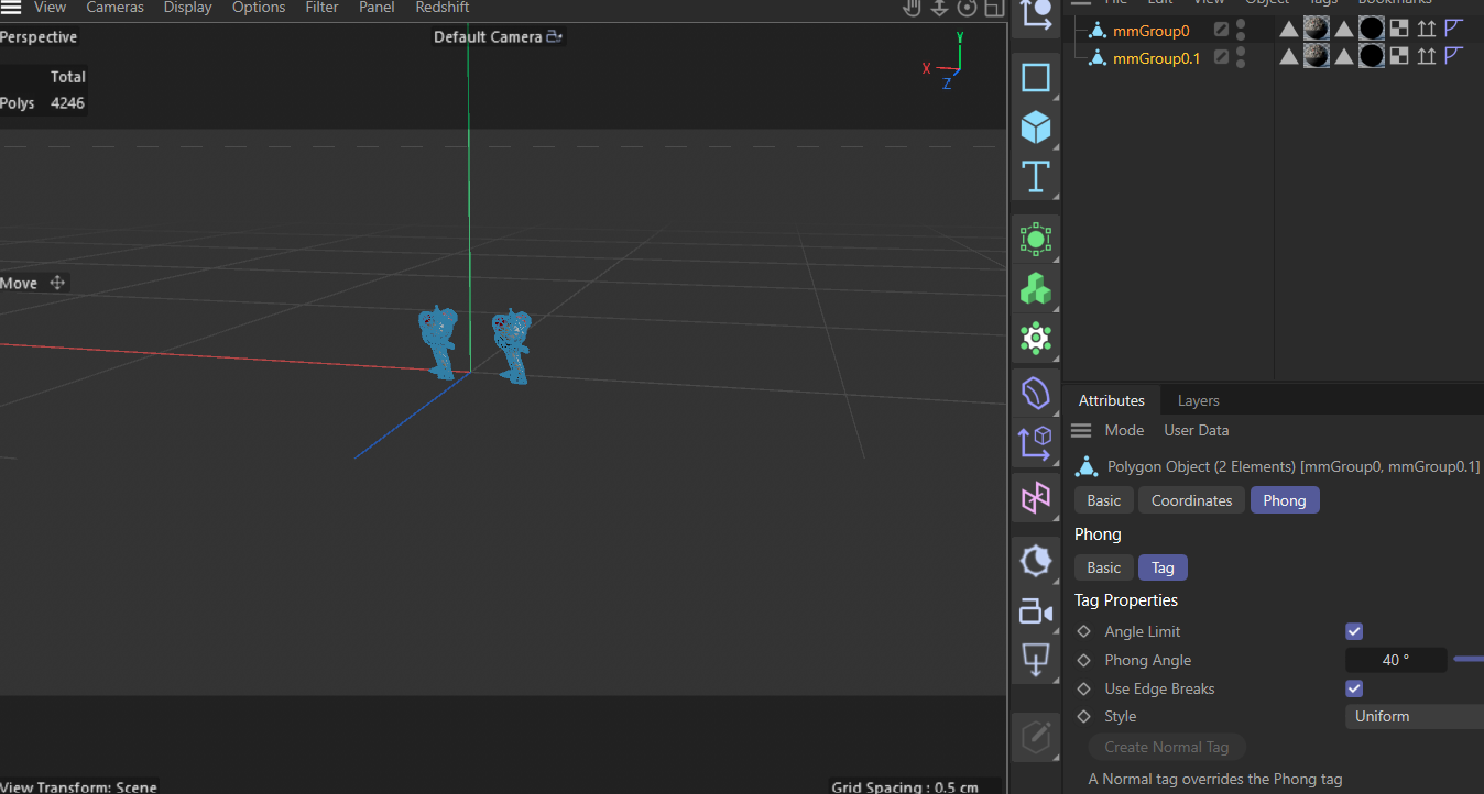 Here is a comparison of the polygons from the models before and after reducing the polygons. I didn't reduce it as much as my plush, otherwise it would skew the form.