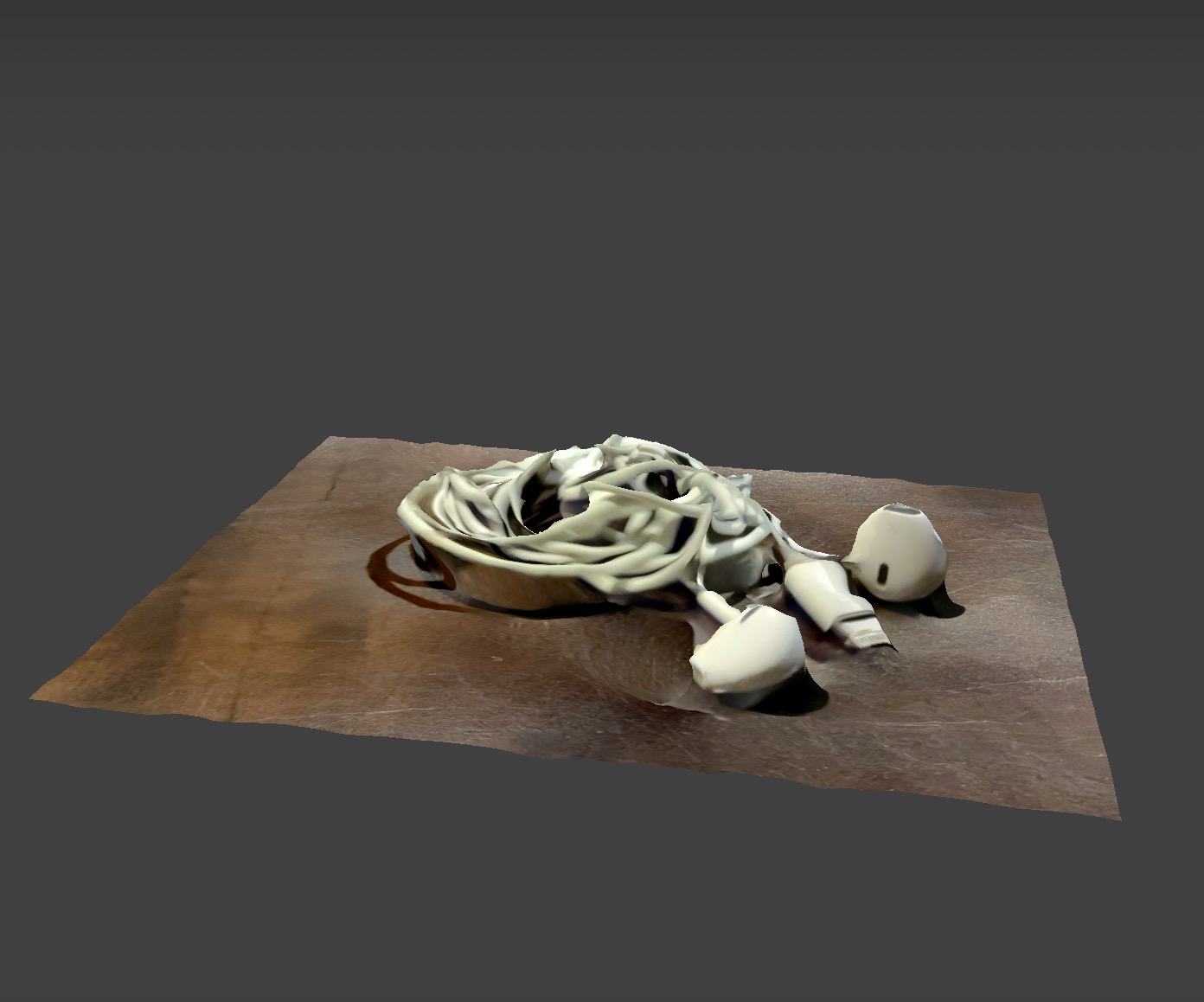 These are my wired headphones I decided to try scanning. I expected it to not turn out well, but to my surprise, it wasn't so bad. I chose headphones because music is a big part of my life and it helped me embrace emotions that needed to be expressed.