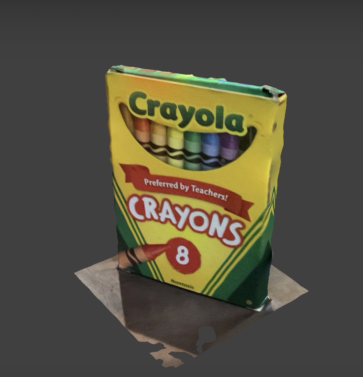 The last scan was rough, so I did it once more to get a cleaner scan of the box.