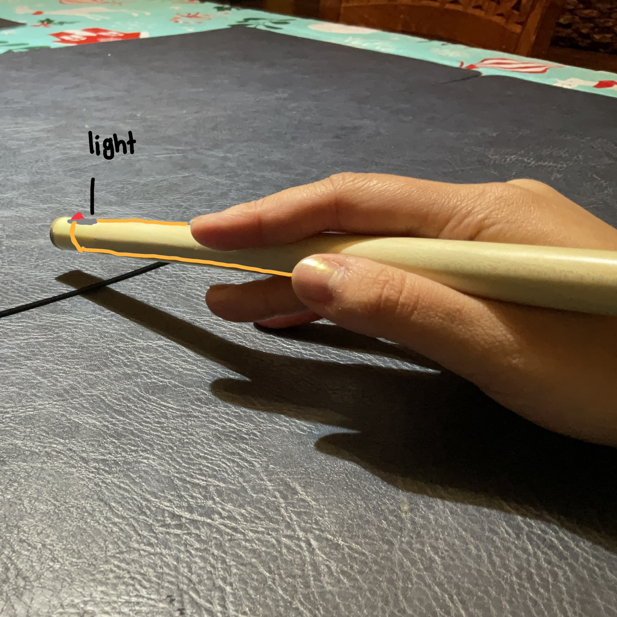 How it will look while interacting with the object.